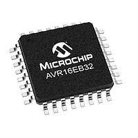 Microchip Technology AVR16EB32-I/PT MCUs 16KB RWW,2KB RAM,32p,20MHz,12-bit ADC,PGA,UART,SPI,I2C,2xTCB,TCEX,TCF,WEX