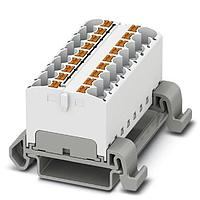 PHOENIX CONTACT 3273714 Push-In Distribution Block PTFIX 18X4-NS35A WH