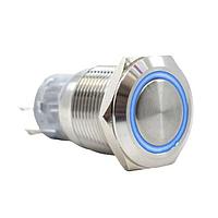 E-Switch PV4F6Y011-333-M01 Anti-Vandal Anti-vandal, DPST-NO/NC, Off-(On), On-(Off), Panel Mount, Front, Black, LED, Green, Power Symbol, IP65