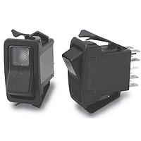 OTTO K3AE1AJB-3Z Sealed Rocker Switch 20A 12VDC 125AC SPST 2V Ambr LED Wht Case