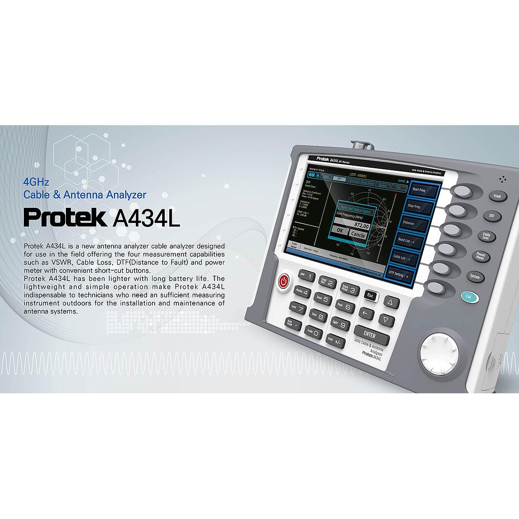 Handheld test equipment for cable and antenna measurement in field applications