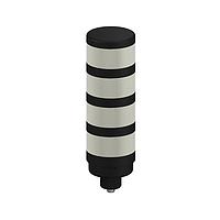 Banner Engineering TL70BYGRQ Modular Tower Light TL70 Tower Light; Black Housing: 4-Color Indicator; Voltage: 12-30 V dc; Environmental Rating: IP65; Input: Bimodal; Colors: Blue Yellow Green Red; 5-pin M12 Integral QD