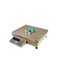 OMEGA CS7600-220 Counting scale (90.72 x 0.01 kgf ; 12" x 14"; full keyboard functions)