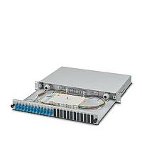 PHOENIX CONTACT 1145395 Fiber Optic Cable Assemblies Splice box type: 19" rack patch module degree of protection: IP20 material: Sheet steel connection method: Splicing size of housing: 1 color: light grey RAL 7035