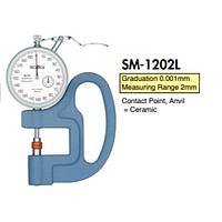 TECLOCK SM-1202L Mechanical material thickness gauge (2mm/0.001mm)