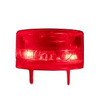 Same Sky (formerly CUI Devices) CLI-1375RS-83T Piezo Buzzer Indicator buzzer, 13.8mm x 7.5mm deep, P, 12 VDC, 83dB, Through Hole, Red, Slow Pulse Audio Indicator