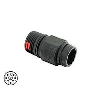 Eaton Souriau-Sunbank CL1C1201 Connectors 9P Pin Receptacle In-Line IP67 Size 1