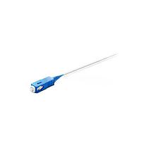Megladon Manufacturing 1AXS1-003M Fiber Optic Cable Assemblies Singlemode, SCUPC Fiber Optic Pigtail 900um White, 3 Meters