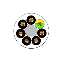 Molex / Flamar 155240-0190 Communication and Control 7CKT 16AWG TPE BK G/Y UNSH 1X100