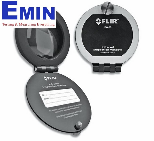 Infrared window installed on an electrical panel for thermal inspection