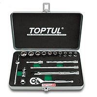 TOPTUL GCAD1818 18PCS 1/4" DR. 12PT Socket Set