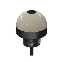 Banner Engineering K50YARPBQP 12 VDC to 30 VDC K50 D-Series EZ-LIGHT Specialty; 1-Color High Intensity Fixed-Field Sensor; Voltage: 12-30 V dc; Housing: Polycarbonate; IP67; Range: 50 mm; Input: PNP Output NC; Colors: Yellow; 150 mm (6 in) 5-pin M12 PUR Pigtail QD; attached to bracket SMBARPB30