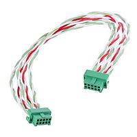 Harwin G125-FD10605L0-3000L Twisted Pair Female-to-Female with 26 AWG cable, 300mm, 6 contacts (3+3)