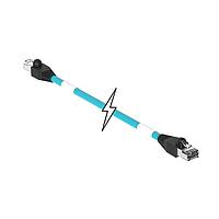 Molex 1201080615 Ethernet Cables / Networking Cables ENET RJ45/RJ45 2PR 76M TPE TEAL