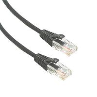 Amphenol Cables on Demand MP-6A28GNSBLK-003 Cat 6a UTP SLIM CAT6A 28AWG BLACK 3'
