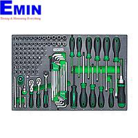TOPTUL GEDB431 1/4" DR. Flank Socket, Key Wrench & Screwdriver Set (114 pcs)