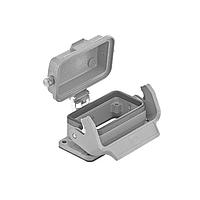 HARTING 09300100318 Housings BULKHEAD MOUNTING HAN 10B 1 LVR LCKING