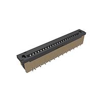 Amphenol FCI SFW22S-2STME1LF Connectors 1.00mm Flex Connector, SFW Straight series, 22 Position, Top Entry Surface Mount, ZIF, with Mount Plate