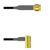 Amphenol Custom Cable Q-6803S0003060i RF Cable Assemblies SMA-SP/SMB-RP G174 60I