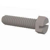 Essentra Components 012520X100 Hex Slotted Hex Slotted Screw, 1/4-20 Thread, 1 Lg