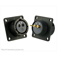 Eaton Souriau-Sunbank UTS012D2S Receptacles 2P SQ FLANGE SOCKET RECEPTACLE SIZE 12D