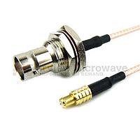 Fairview FMC0738315 MCX Plug to BNC Female Bulkhead Cable RG-316 Coax