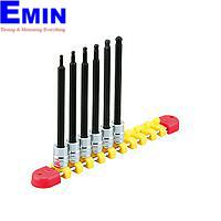 KTC TBT2L06BPBH sq. Long ball point hexagon bit socket set (1/4", 6pcs)