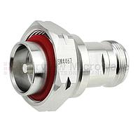 Fairview Microwave SM4467 7/16 DIN Male to 4.1/9.5 Mini DIN Female  Adapter (6 Ghz,  IP67 UnMated)