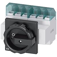 SIEMENS 3LD21033VK51 Rotary DISC SW 25A ROT HDL 4HOLE BLK 6P