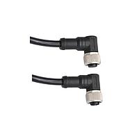 Amphenol LTW MSAP12FR-SAPFR-SD005 Sensor Cables / Actuator Cables M12 Circular Metric Connector, A Code, Plastic, 1.5A, 12 pins, Female Connector, Female Contact, Right Angle-to-Right Angle, Screw Thread, Overmolded Double Ended, Length 5000mm, IP68 / IP69K