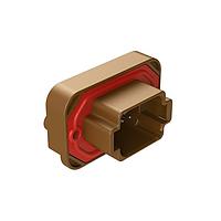 Amphenol SINE Systems AT15-08PD-BM03 Connectors Str Flng Mnt PCB Rcp 8POS Brw Tin Cont D