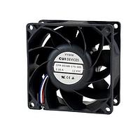 Same Sky (formerly CUI Devices) CFM-8038B-150-498-22 Axial dc axial fan 80 mm square 38 mm 10.8 13.2 Vdc 7.2 W 5000 RPM 61.77 CFM AR TSPWM