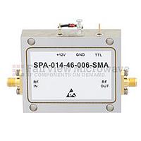 Fairview SPA-014-46-006-SMA 46 dB Gain Medium Power High Gain Amplifier at 600 mW Psat Operating From 1.2 GHz to 1.4 GHz with SMA
