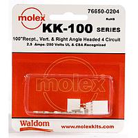 Molex 76650-0204 Connector Kits KK-100 Connector Kit V & RA Hdr Rec 4Ckt