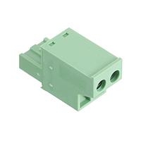 Molex 39708-0002 Plugs TERM PLUG HORIZ 5.0MM 2C GREEN
