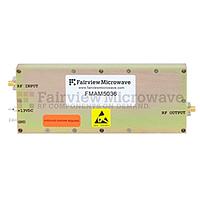 Fairview  FMAM5036 40 dB Gain High Power High Gain Amplifier at 10 Watt Psat Operating From 1 GHz to 2.5 GHz with 46 dBm IP3 and SMA
