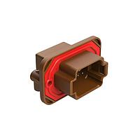 Amphenol SINE Systems AT13-08PD-BM05CP Automotive Connectors 8 Position 90  Flange Mount PCB Receptacle