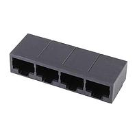 Molex 43223-8140 Ganged RA 8/8/4 RJ-45 flangeless ganged