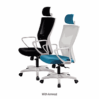 DaiHan DH.Cha3006 Desk Chair, Blue, w/o Armrest, 600×480×h1030~1110mm