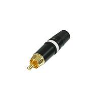 REAN NYS373-9-U RCA Phono Connectors PLUGS RCA GLD CONTCT WHITE; BULK REAN