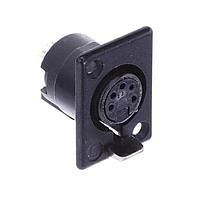 Deltron 710-0500 Panel Sockets BLK/SILV PANEL 5C