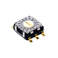 Nidec Components S-7070EB Rotary Switches smd 7mm code hex comp, top adj., gull wing