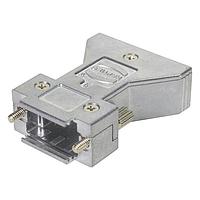 HARTING 61030013110010 D-Sub Backshells D-Sub 9pin Inducom Metal Hood version 1, 2 Top Entries, knurled screw M3, w/o internal grounding block