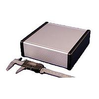 Hammond Manufacturing 1455T1602 PC Board 6.3x6.3x2.1"Extruded w/PlasticEnds Clear