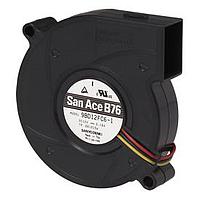 Sanyo Denki 9BD12HD6-1 Blowers DC Blower, 76x20mm, 12VDC, Locked Rotor Sensor