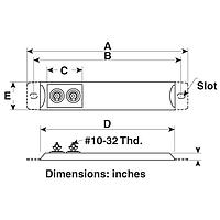 OMEGA SSNHM-08/120 Seamless Iron or Chrome Steel Strip Heater Inline Terminals (200 W)