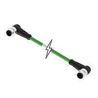 Molex 1201080295 Sensor Cables / Actuator Cables MIC 4P M/MP 90/90 D-CODED 1M