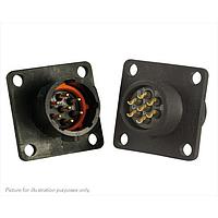 Eaton Souriau-Sunbank UTS010E7P Receptacles 7P Pin Receptacle Square Flange Sz 10E