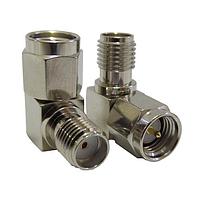 Siretta ADAPT/SMAM/SMAF/RA RF Adapters - In Series RF ADAPTOR - SMA MALE TO SMA FEMALE RIGHT ANGLE