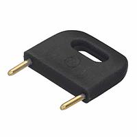 Harwin D3089-98 Male SHORTING LINK PLUG BLACK INSULATED